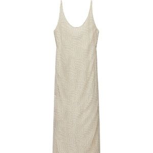 Zara white sequin dress